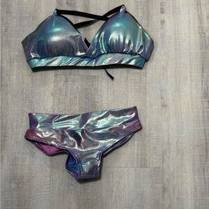 Rarr Designs Iridescent Bikini Set or pole set